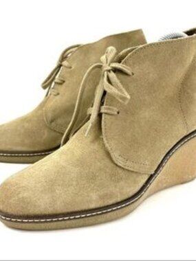 J.Crew MacAlister Wedge Boots – Italian Suede Crepe Sole | Size 9  - MF0303